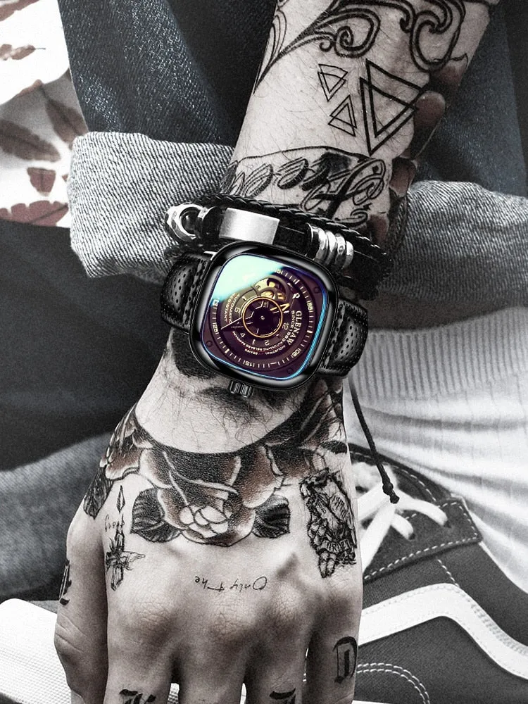 Men's Square Dial Mechanical Watches
