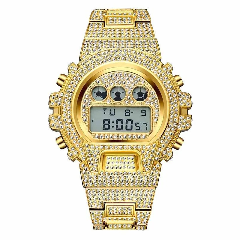 Men's Watches Luxury LED Digital Quartz Gold Watch Men G Style Shock Proof AAA Male Wrist Watches For Men and Boys