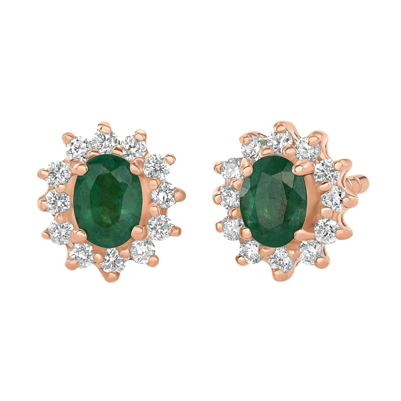Mia Emerald and Diamond Earrings