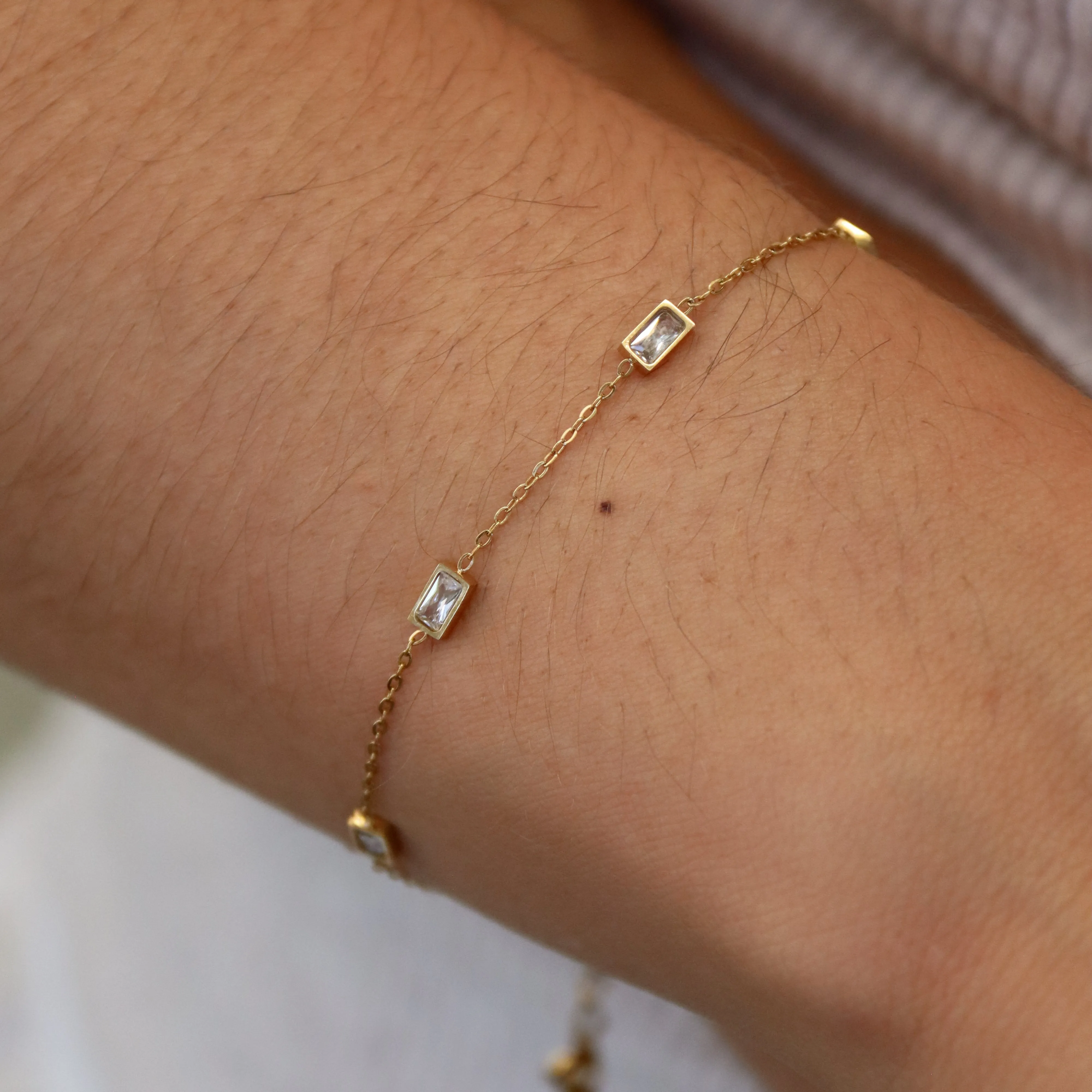 Mia - Gold Zirconia Bracelet
