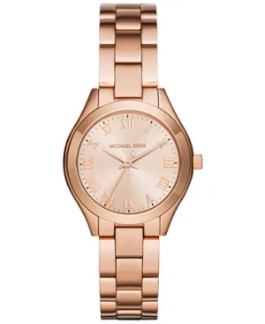 Michael Kors Mini Slim Sunway Rose Gold Dial Ladies Watch MK3457