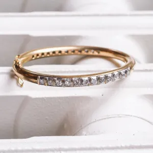 Mid-Century French Diamond Bangle