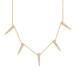 Mini Tri Diamond Necklace