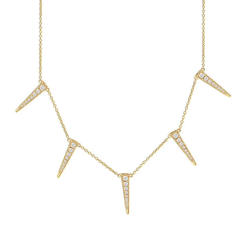 Mini Tri Diamond Necklace