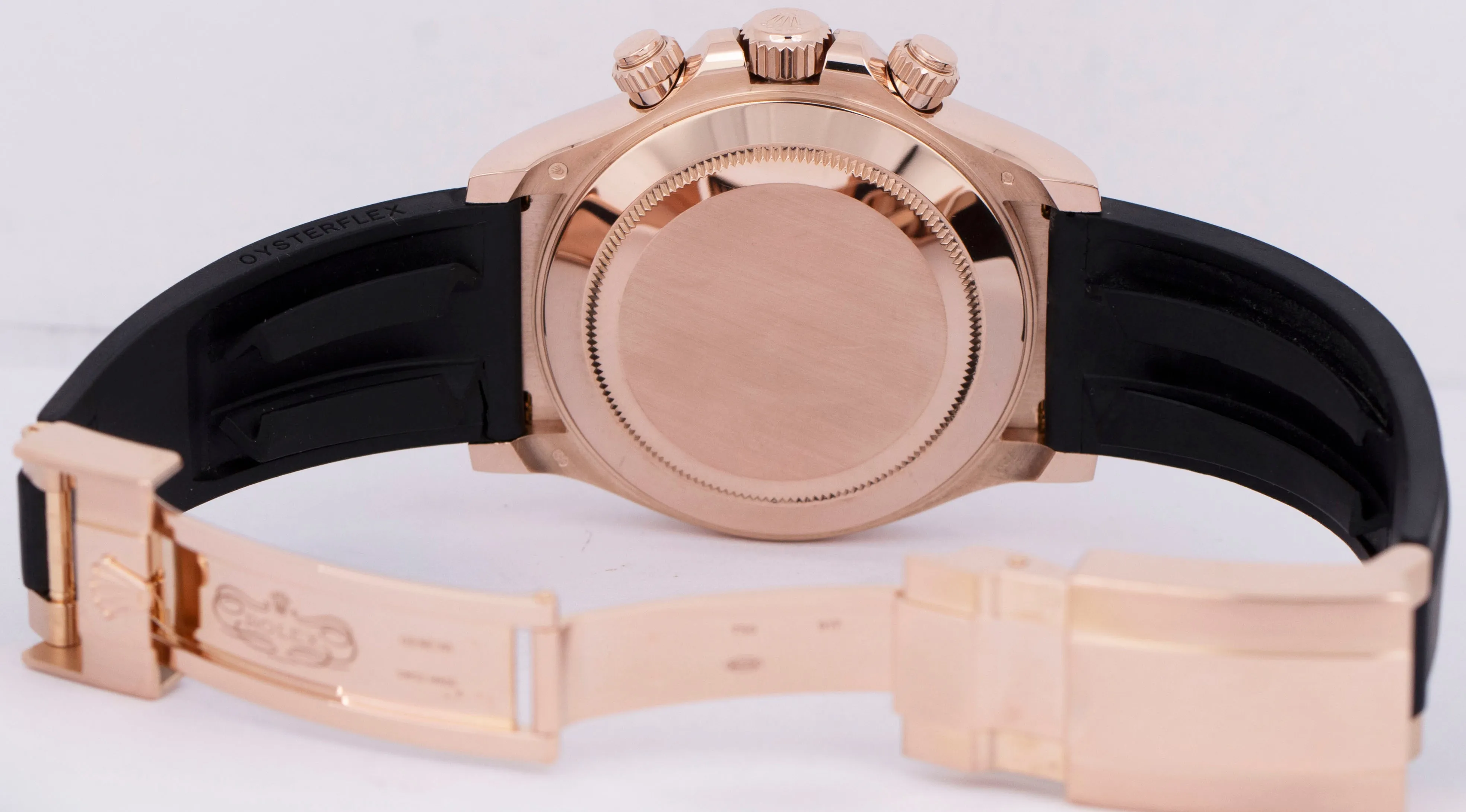 MINT PAPERS Rolex Daytona CHOCOLATE Arabic Rose Gold 116515 40mm Oysterflex BOX