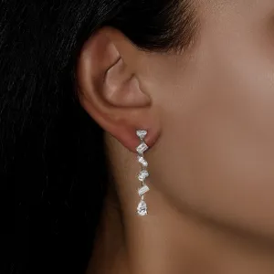 Mixed Fancy Cut Diamond Earrings