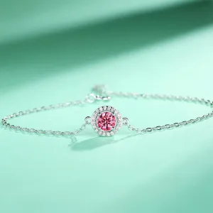 Moissanite Simulated Diamond Bracelet S925 Sterling Silver Diamond Bracelets