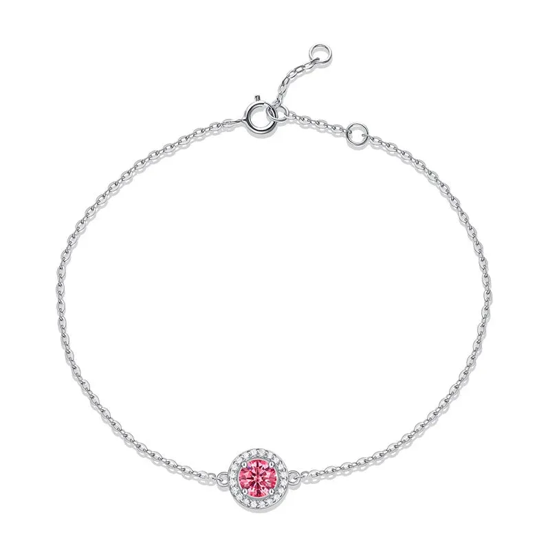 Moissanite Simulated Diamond Bracelet S925 Sterling Silver Diamond Bracelets