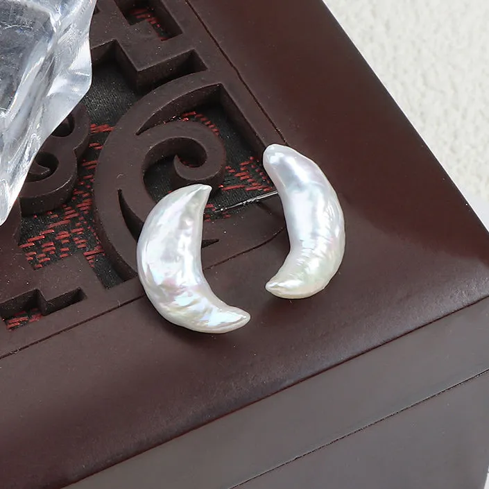 Moon & Star Baroque Pearl Earrings