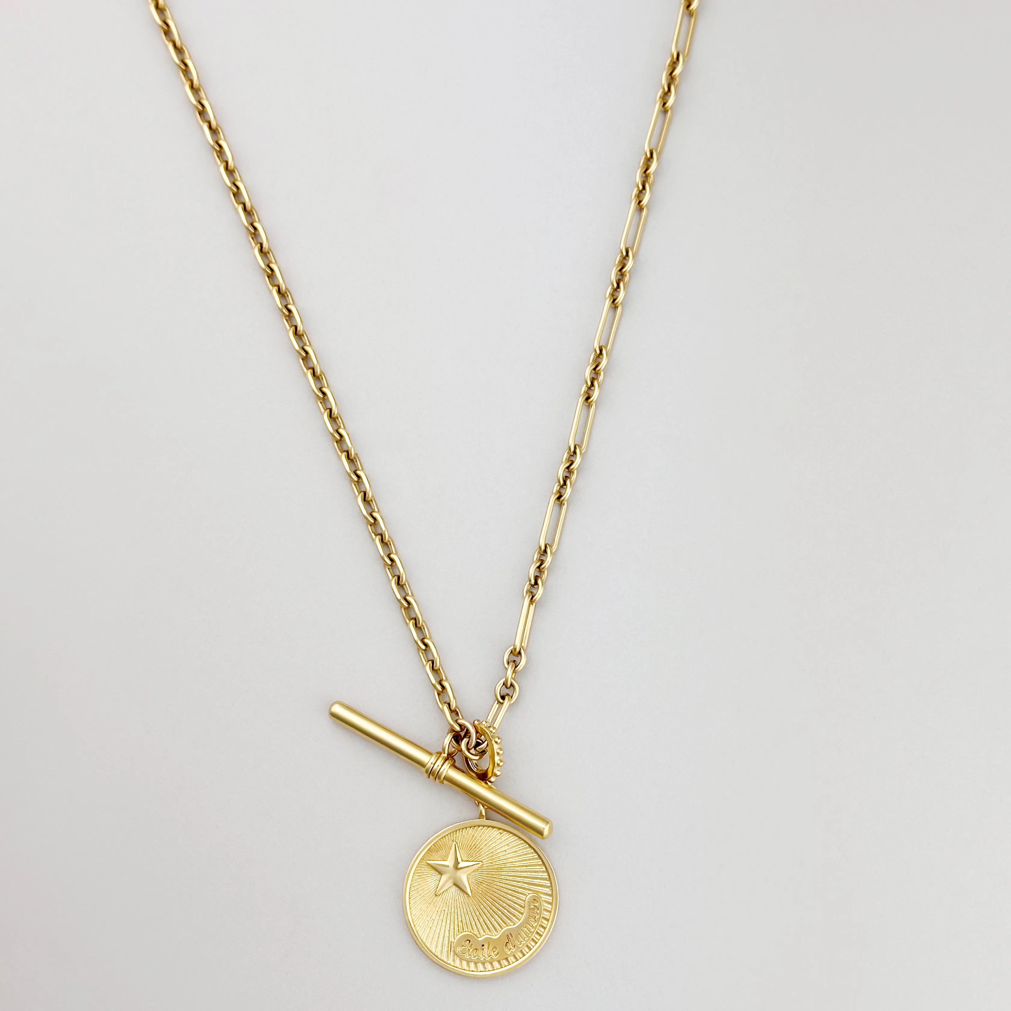 Multi Chain Bar   Love Token Necklace