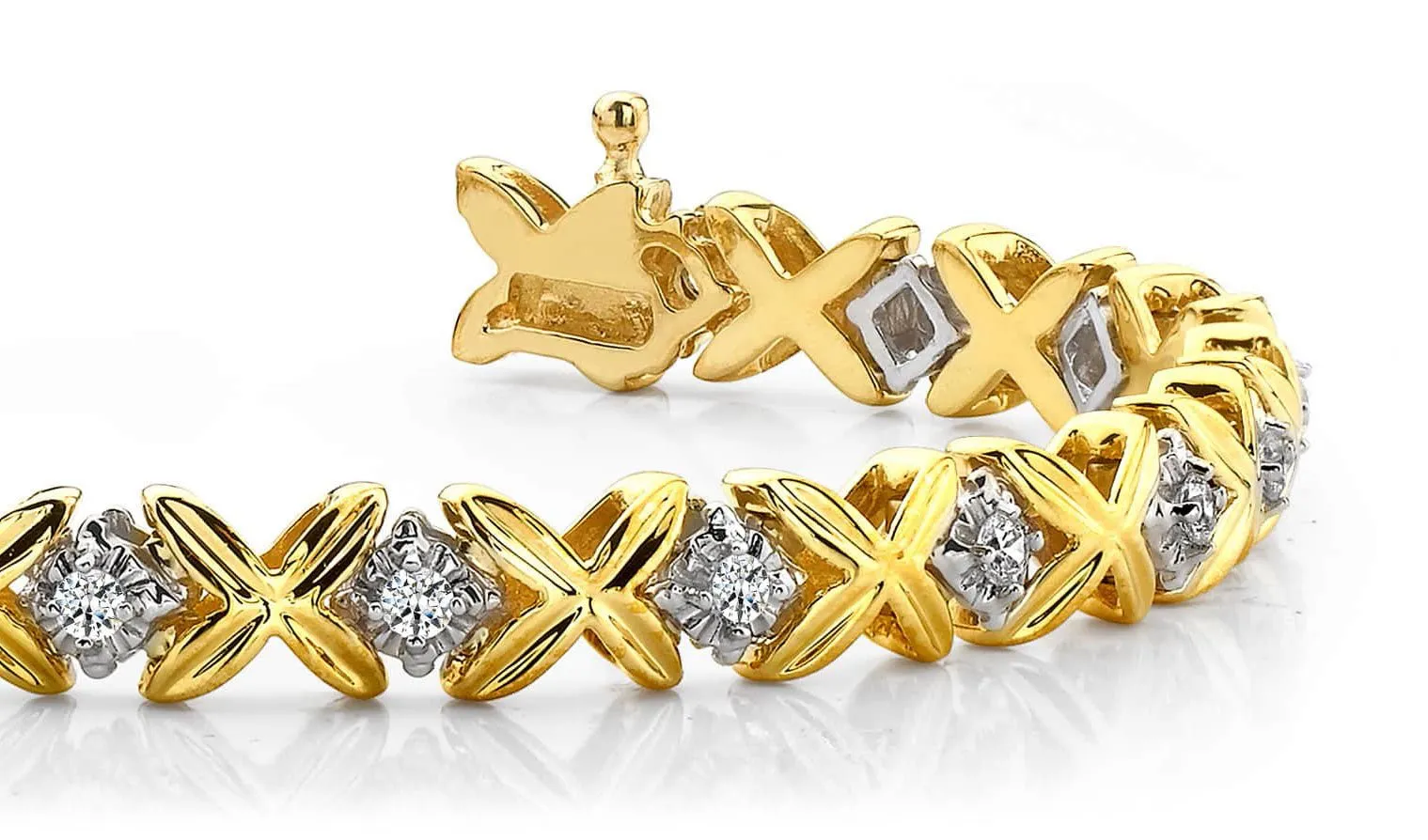 Multi Faceted Diamond Bracelet with 1.53 ct.(finished) 3.0mm