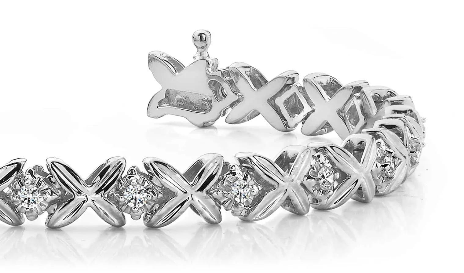 Multi Faceted Diamond Bracelet with 1.53 ct.(finished) 3.0mm