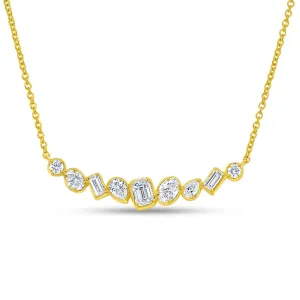 Multi Shape Diamond Necklace