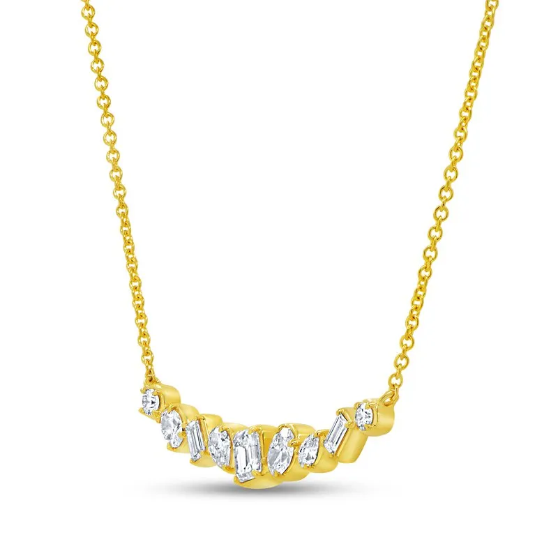 Multi Shape Diamond Necklace