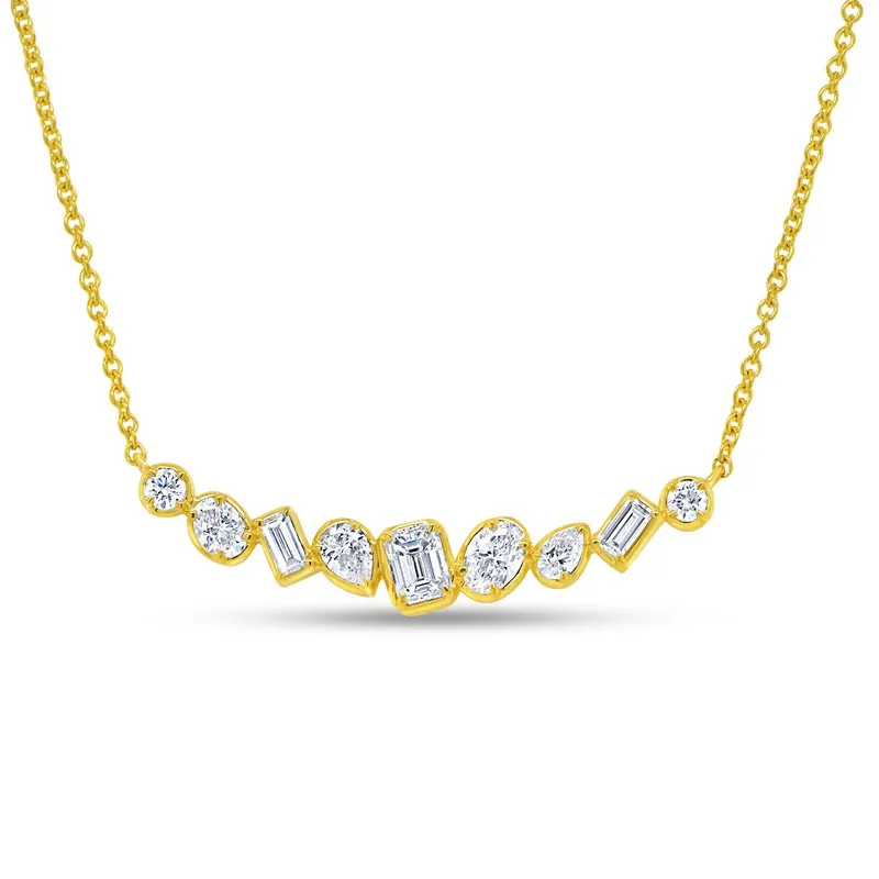 Multi Shape Diamond Necklace