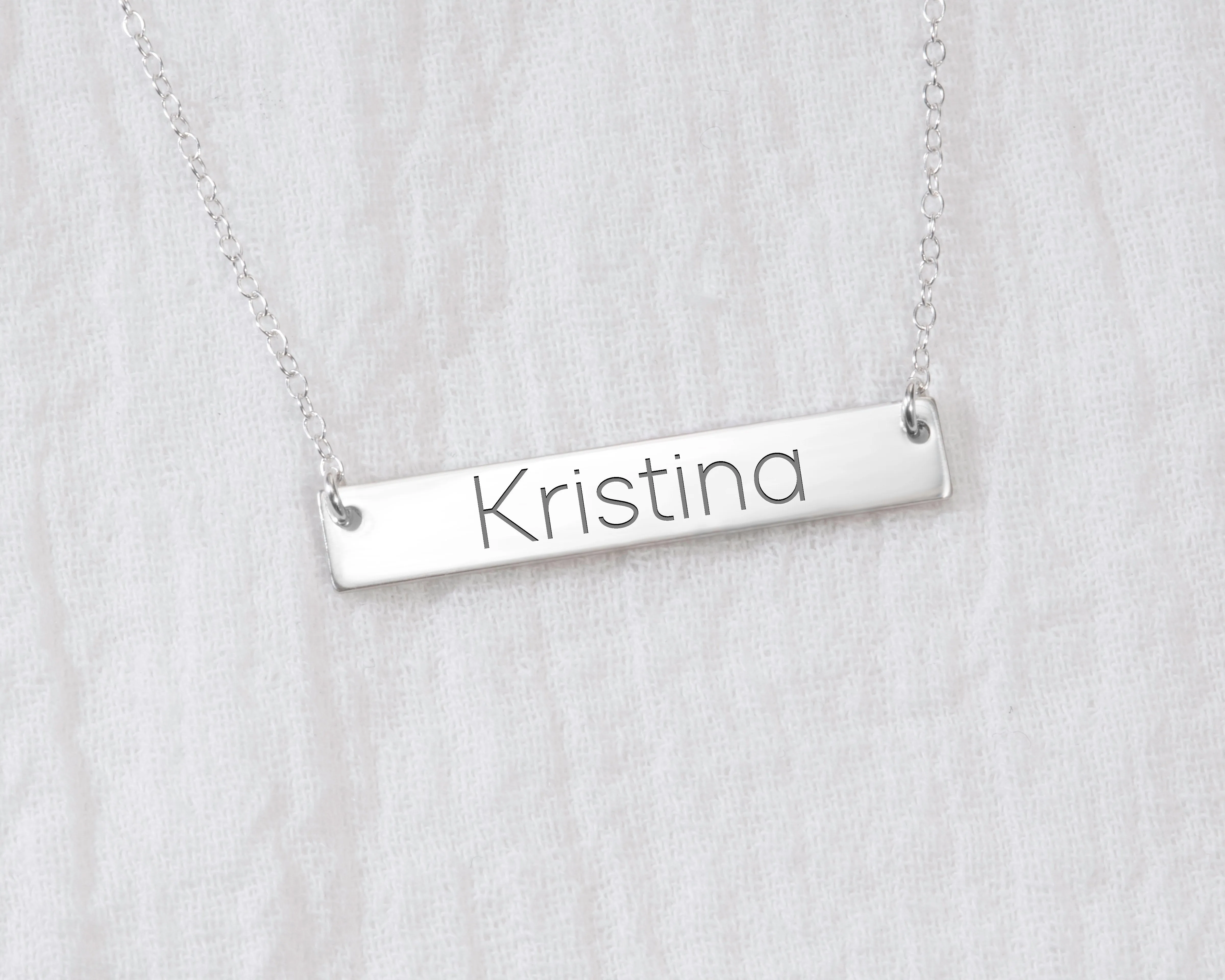 Name Bar Necklace