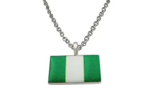Nigeria Flag Pendant Necklace