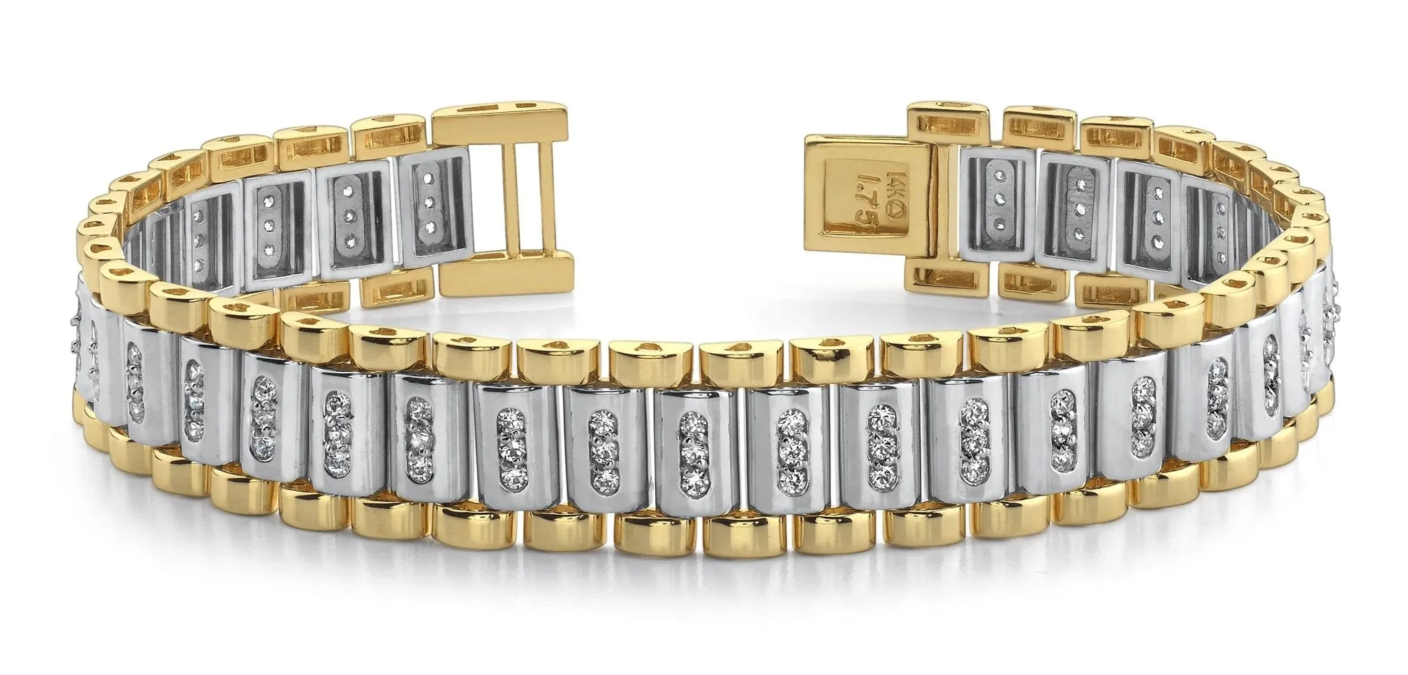 Number 99 Diamond Bracelet with 1.98 ct.(finished) 1.75mm