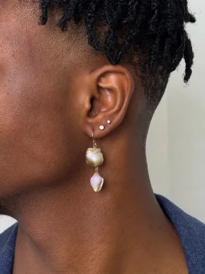 ocean’s treasure pearl dangle earrings