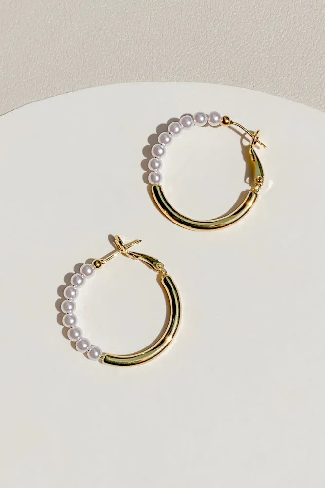 Odelia Pearl Hoops