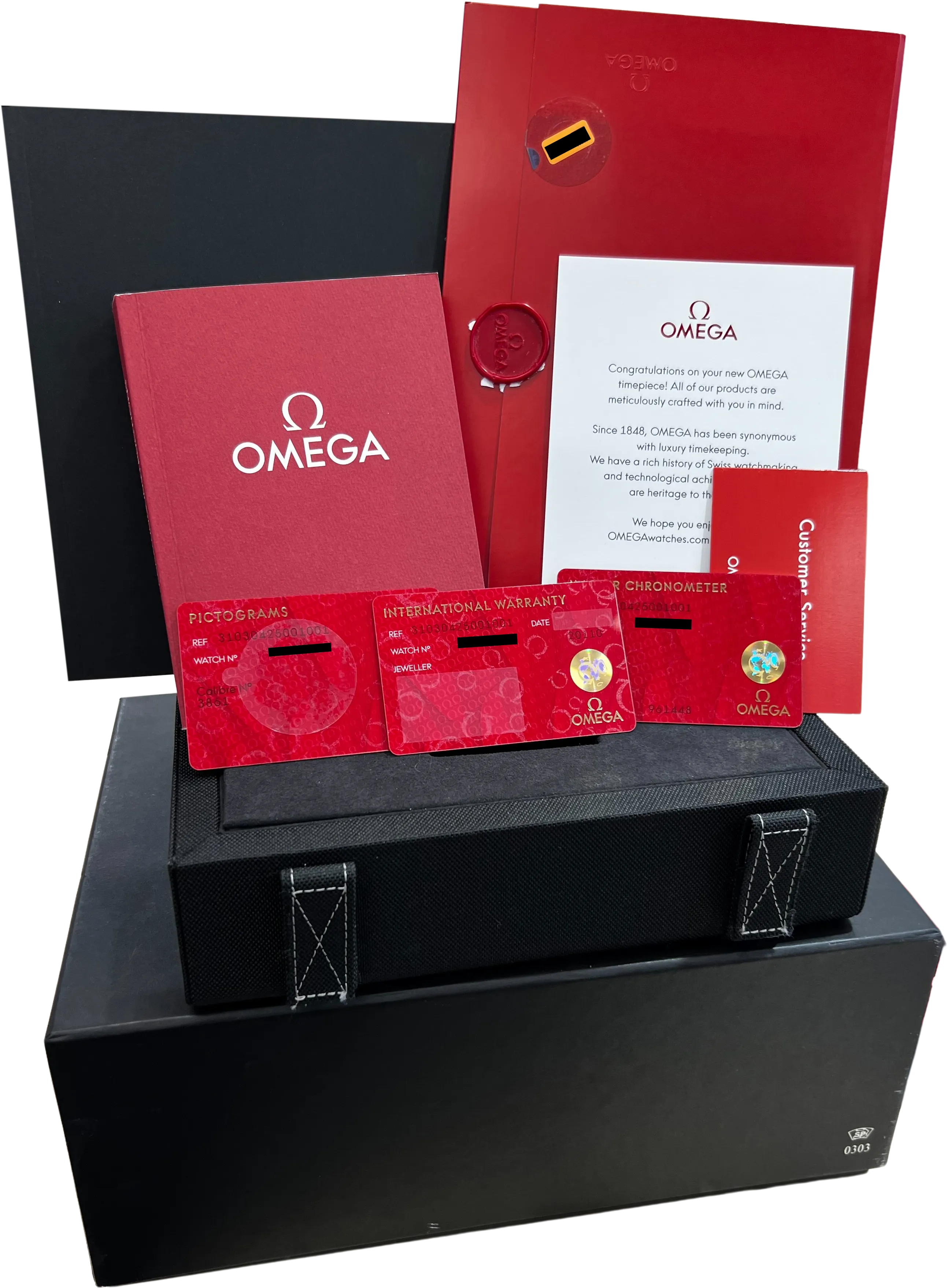 Omega Speedmaster Hesalite Stainless Steel 42mm Watch 310.30.42.50.01.001 CARD