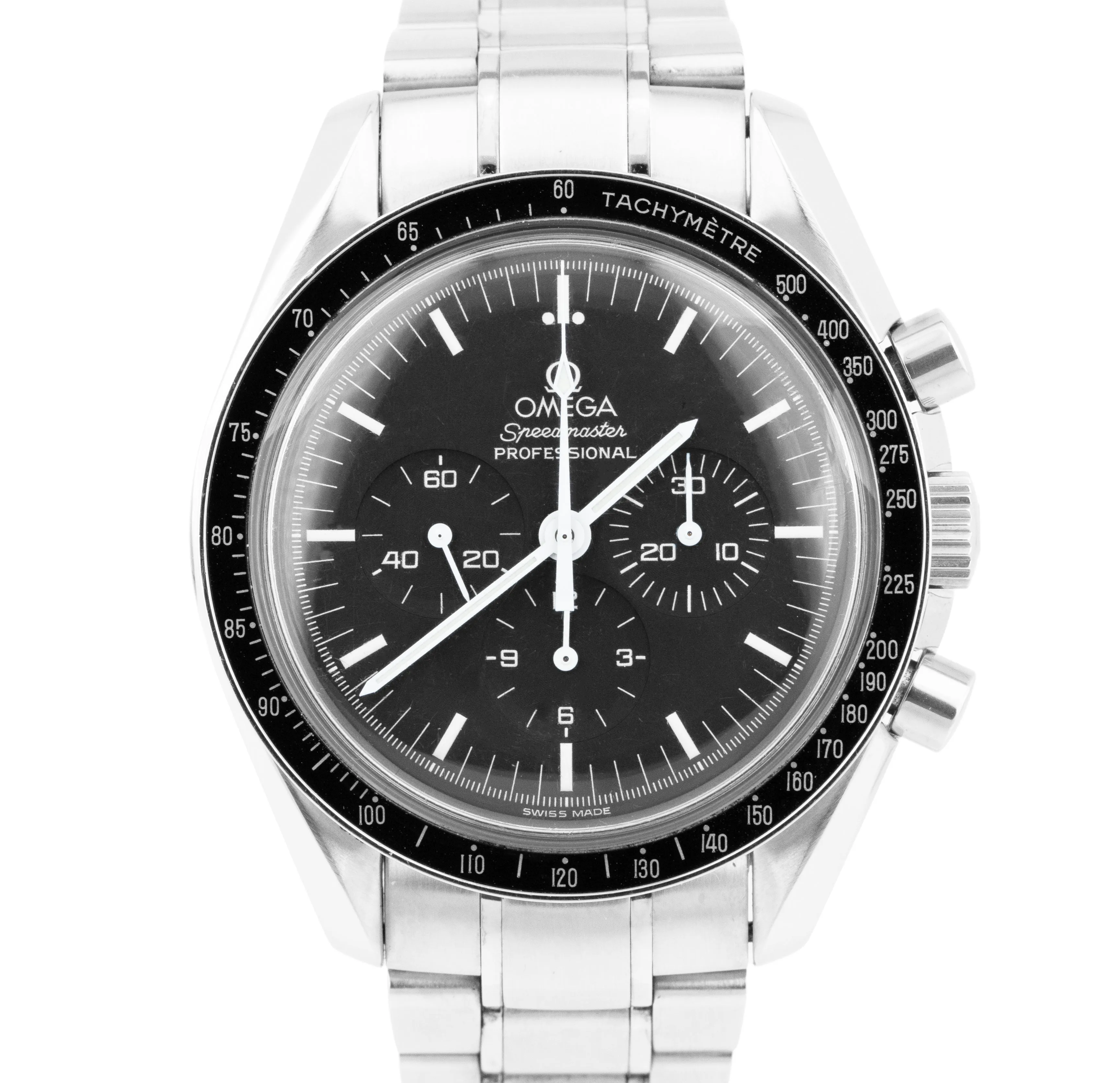 Omega Speedmaster Moonwatch Black 42mm Chronograph Stainless Watch 3570.50.00