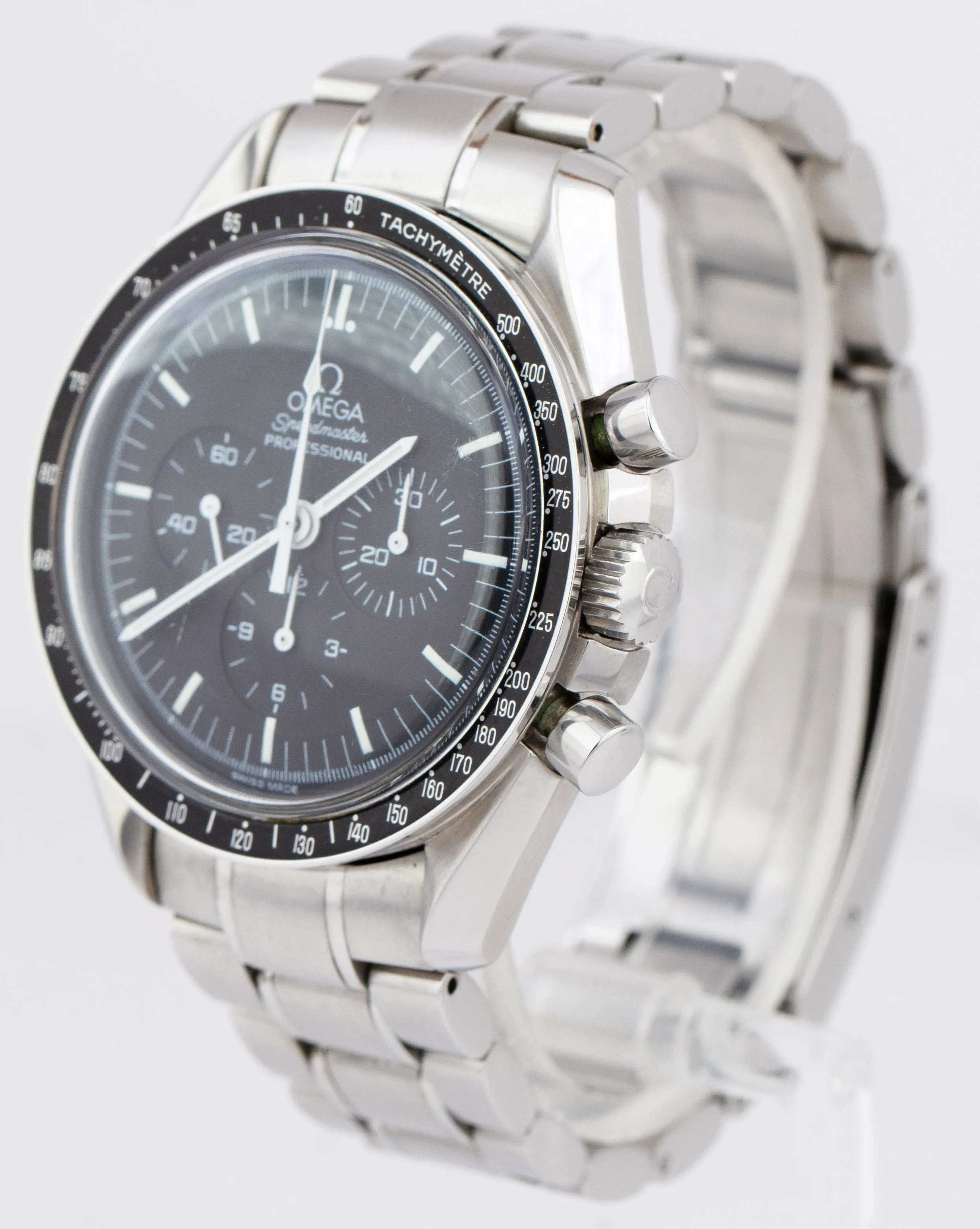 Omega Speedmaster Moonwatch Black 42mm Chronograph Stainless Watch 3570.50.00