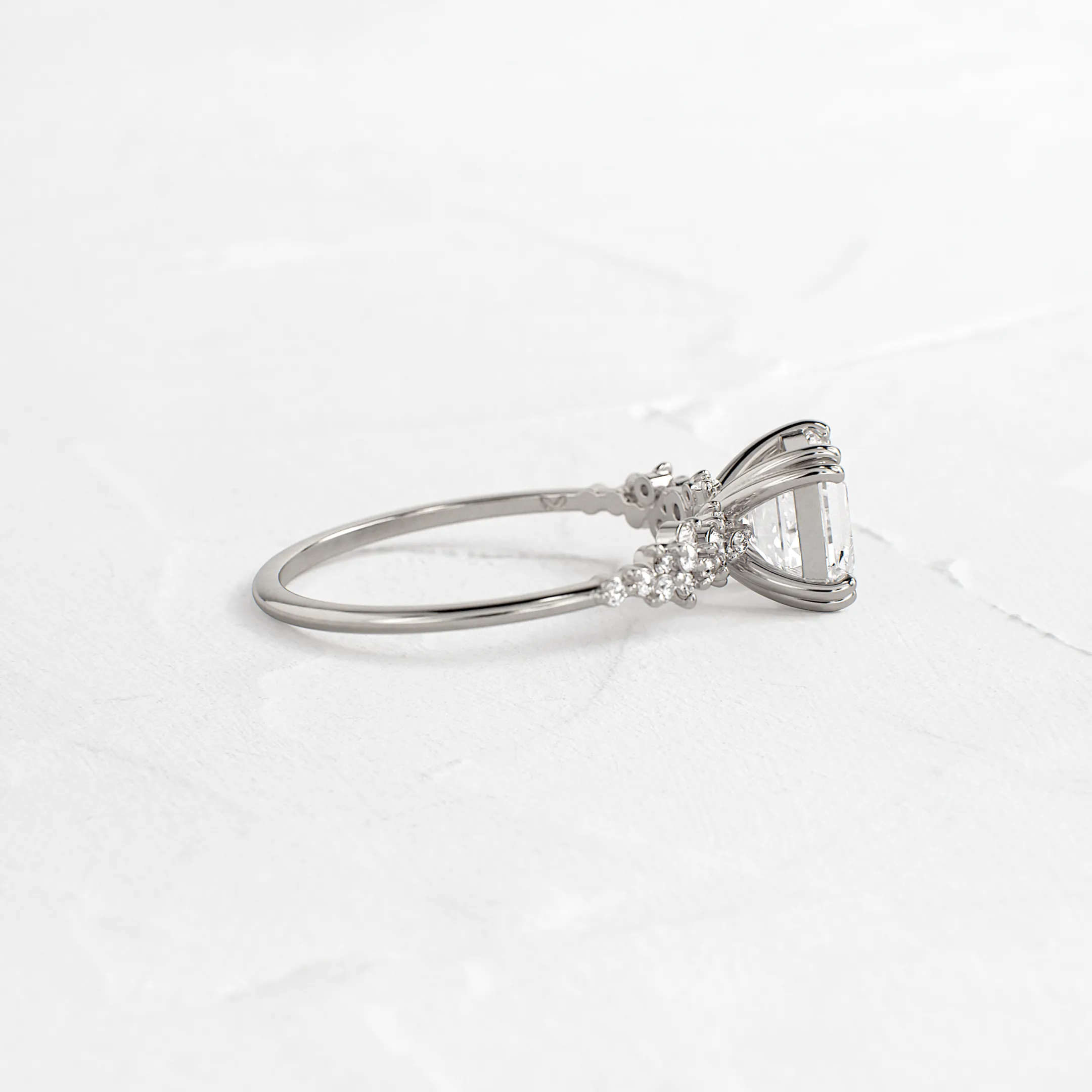 On The Horizon Ring, Asscher Cut