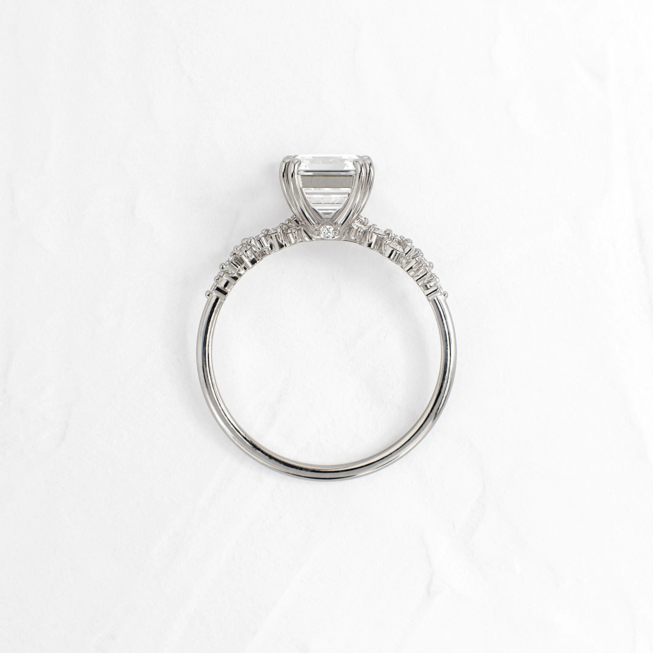 On The Horizon Ring, Asscher Cut