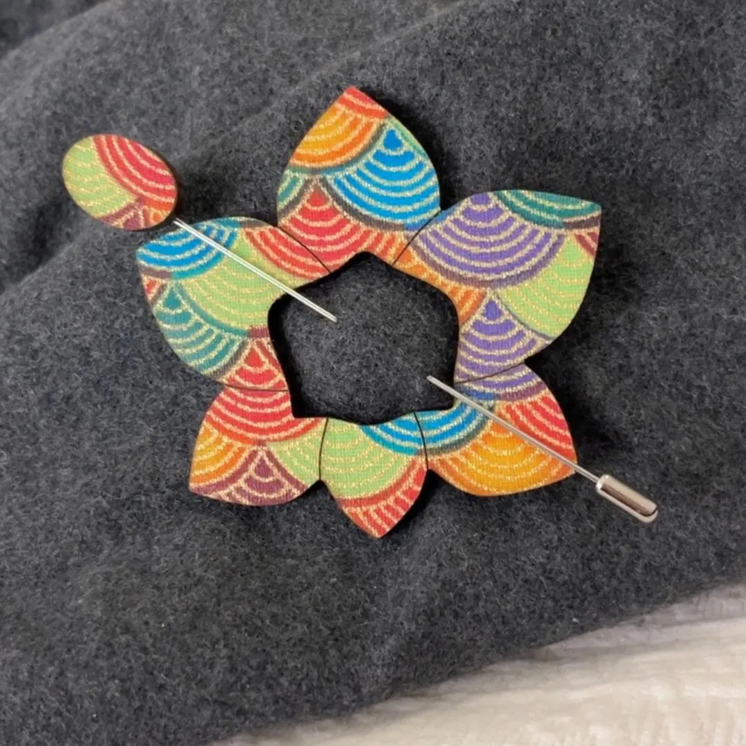 Orchid Scarf Pin (6 Colors)