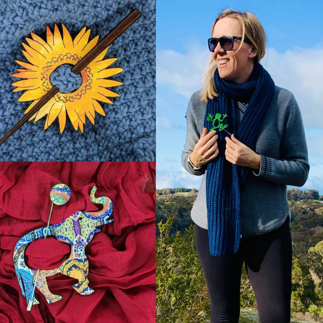 Orchid Scarf Pin (6 Colors)