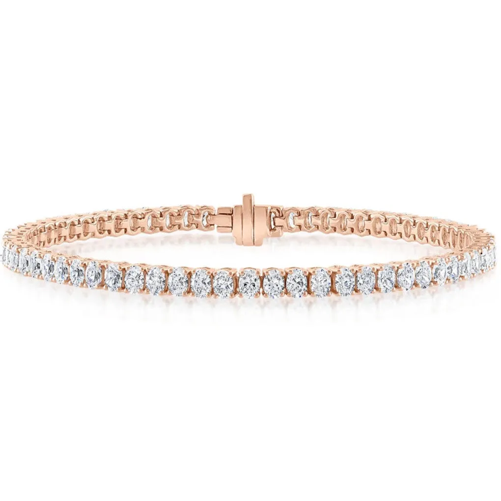 Oval Diamond Tennis Bracelet