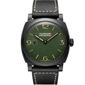 Panerai Pre Owned Radiomir 1940 Military Green Dial 48Mm Op7264 Pam00997 Men’S Watch