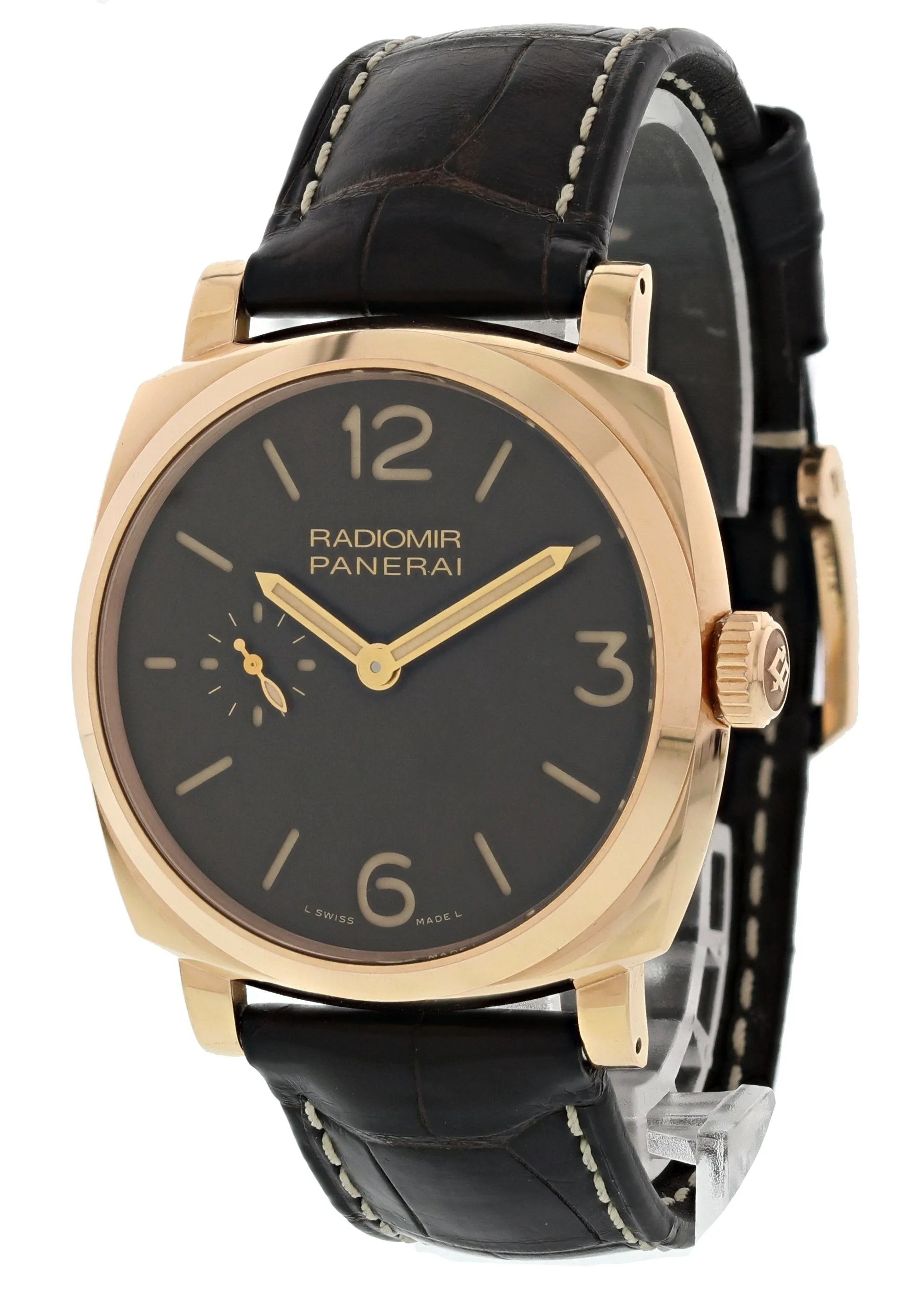 Panerai Radiomir 1940 PAM513 18K Rose Gold Mens Watch Box & Papers