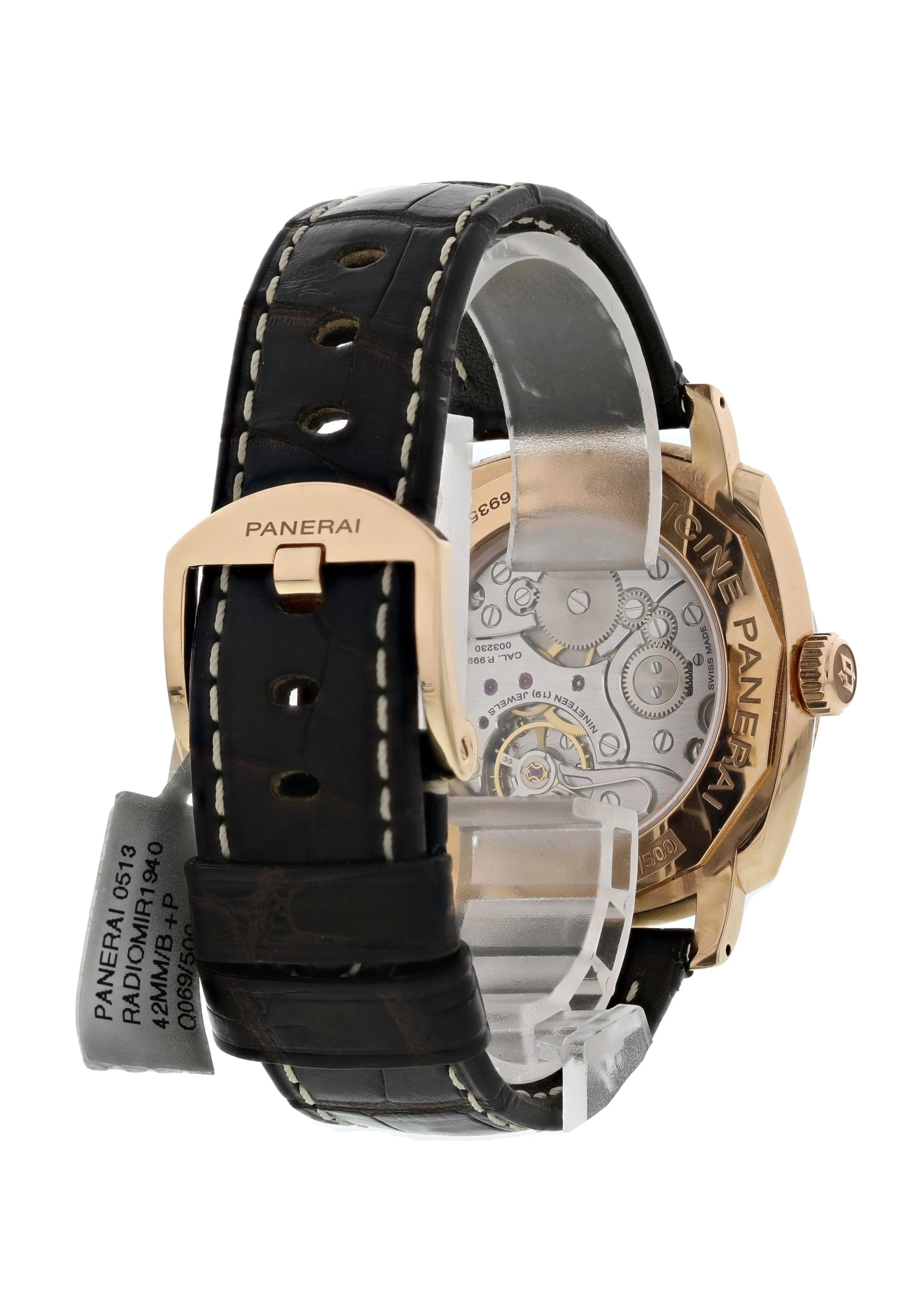 Panerai Radiomir 1940 PAM513 18K Rose Gold Mens Watch Box & Papers