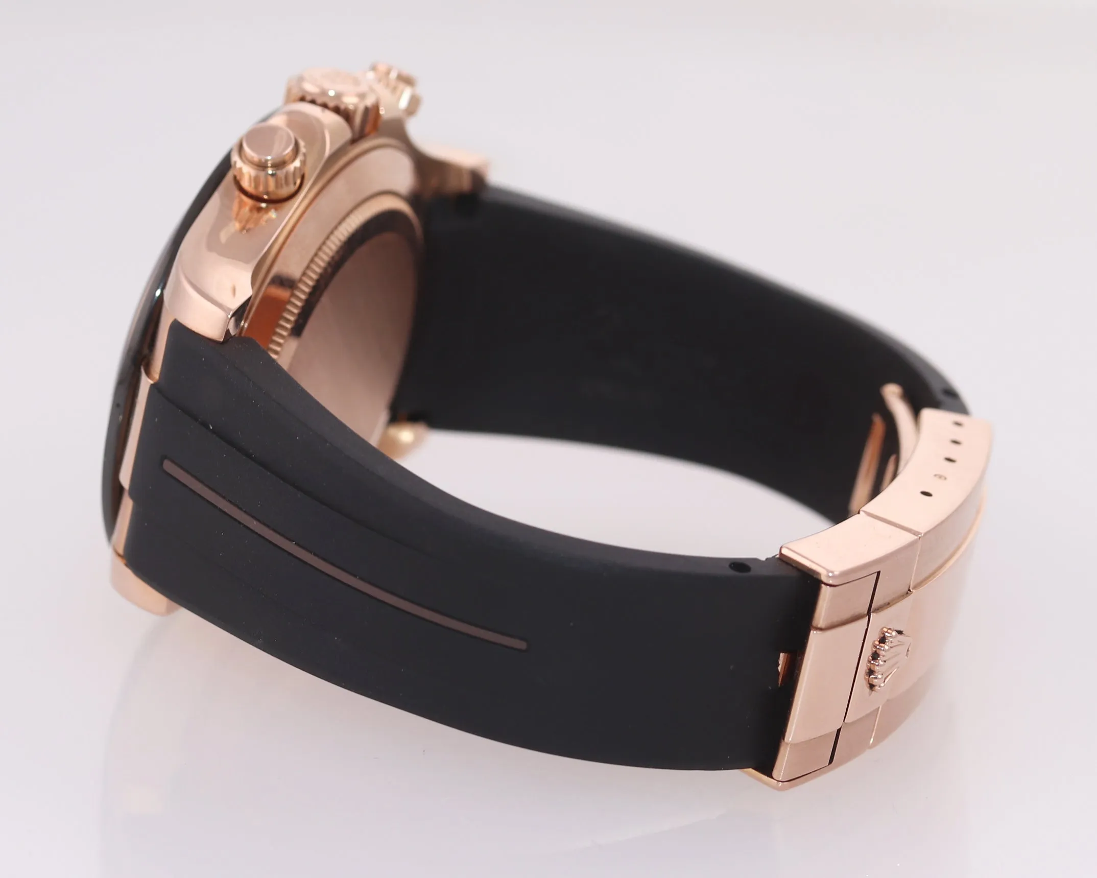 PAPERS Rolex Daytona Chocolate Oysterflex Rubber Style Ceramic 116515 Rose Gold