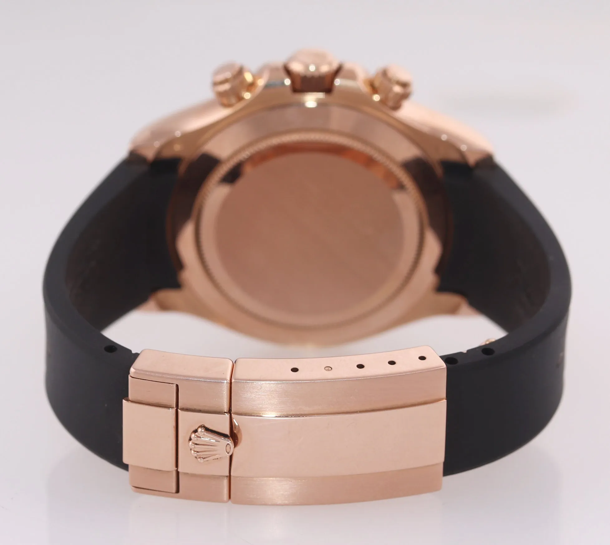 PAPERS Rolex Daytona Chocolate Oysterflex Rubber Style Ceramic 116515 Rose Gold