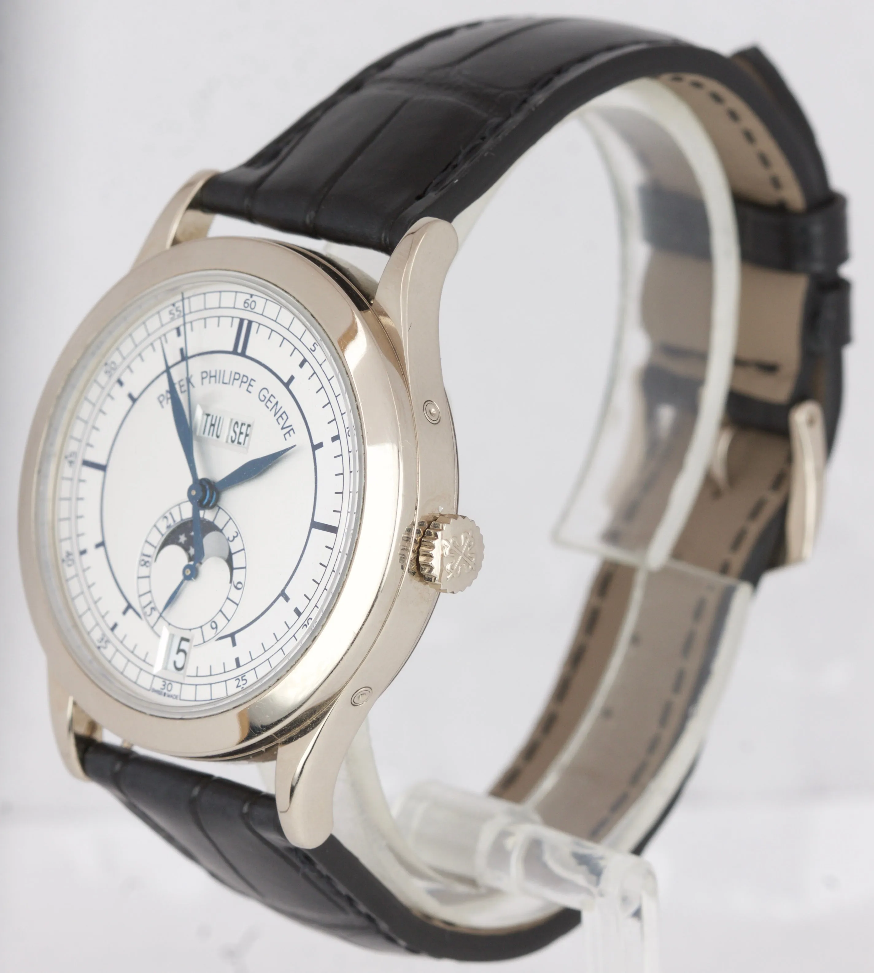 Patek Philippe Calatrava 18k White Gold Annual Calendar 38.5mm Watch 5396G-001