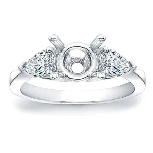 Pear Shape Diamond Engagement Ring- .69ct tw