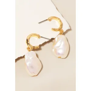 Pearl Hoop Earrings