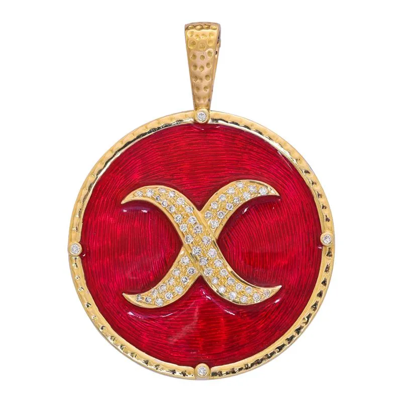 Pendant- Diamond (Enamel)  (33AM)
