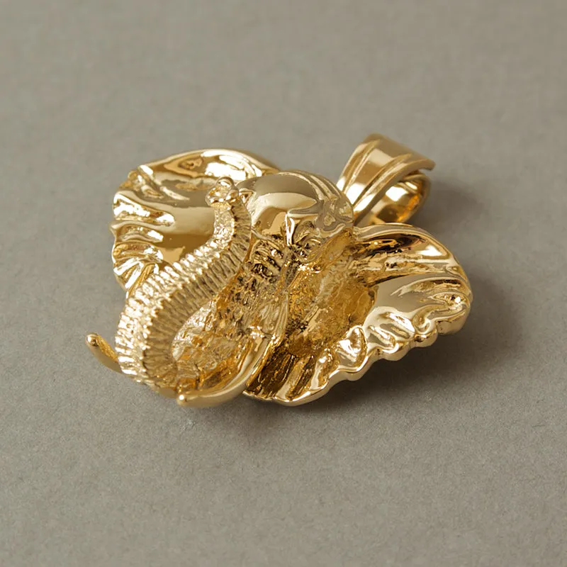 Pendant Elephant Head Gold
