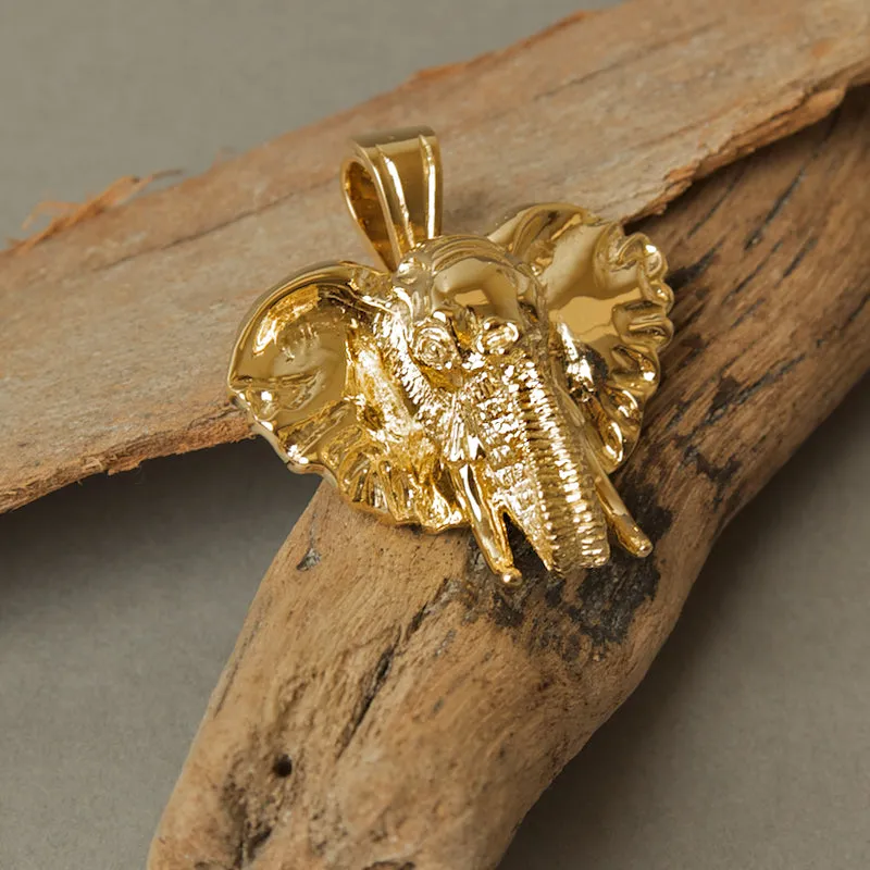 Pendant Elephant Head Gold