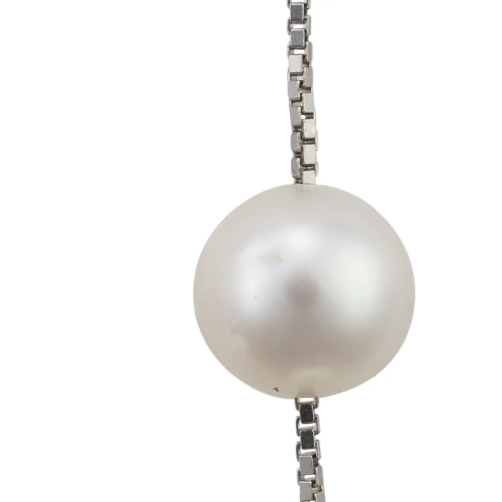 Pendant pearl earrings