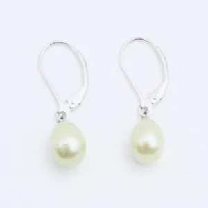 Peridot Pearl Earrings