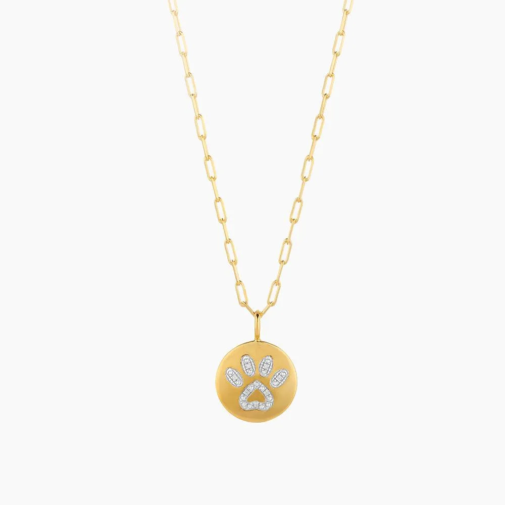 Pet lovers Paw Pendant Necklace