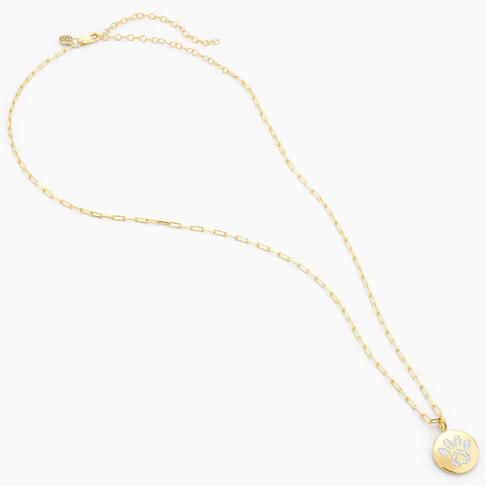 Pet lovers Paw Pendant Necklace