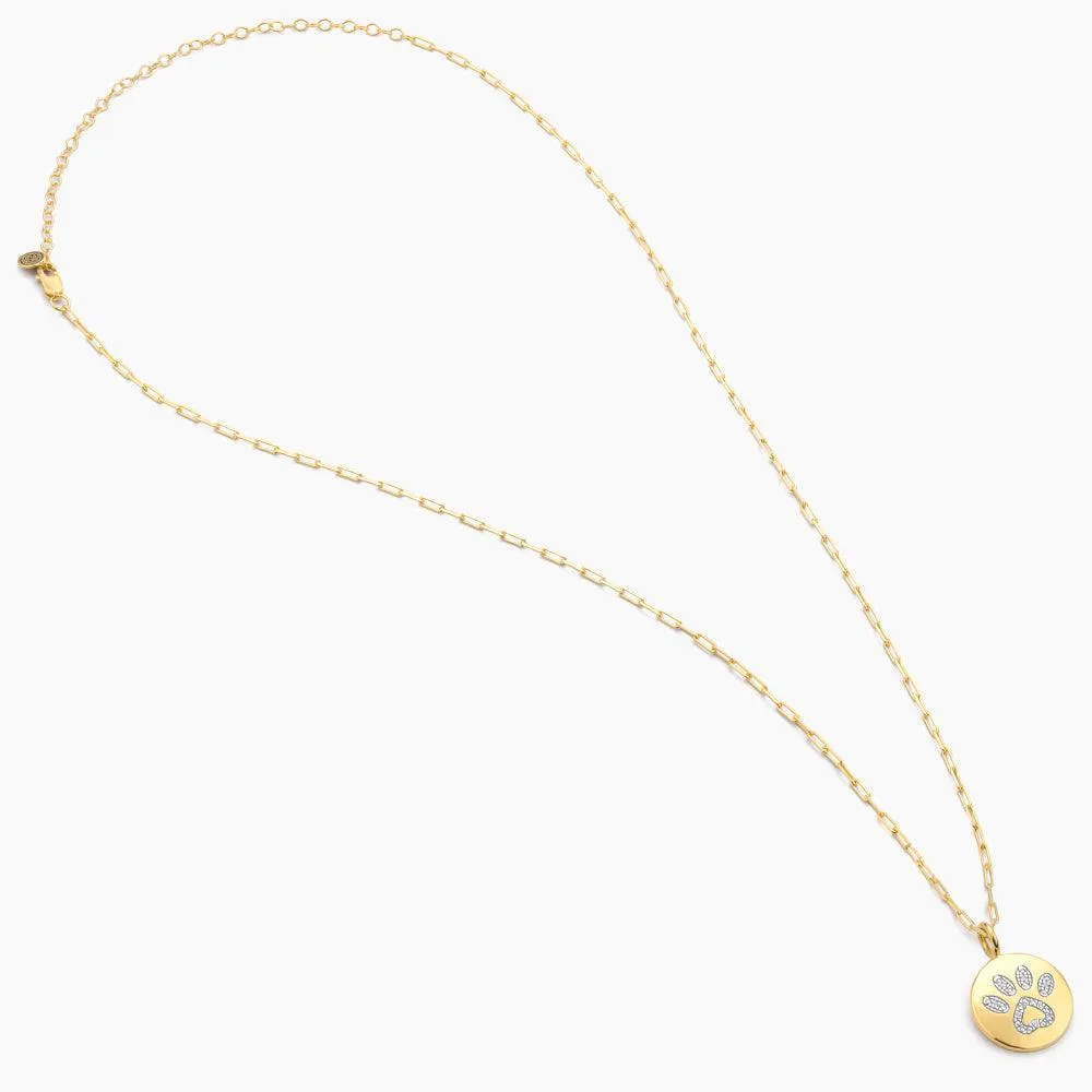 Pet lovers Paw Pendant Necklace
