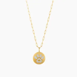 Pet lovers Paw Pendant Necklace