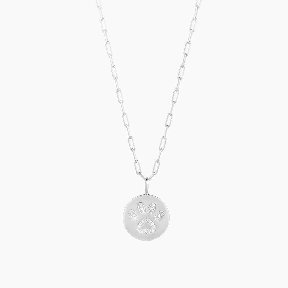 Pet lovers Paw Pendant Necklace